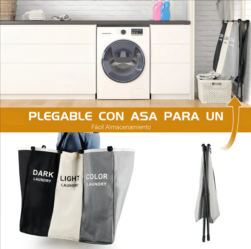 ORGANIZADOR PREMIUM PLEGABLE DE ROPA SUCIA + ENVIO GRATIS 🎁